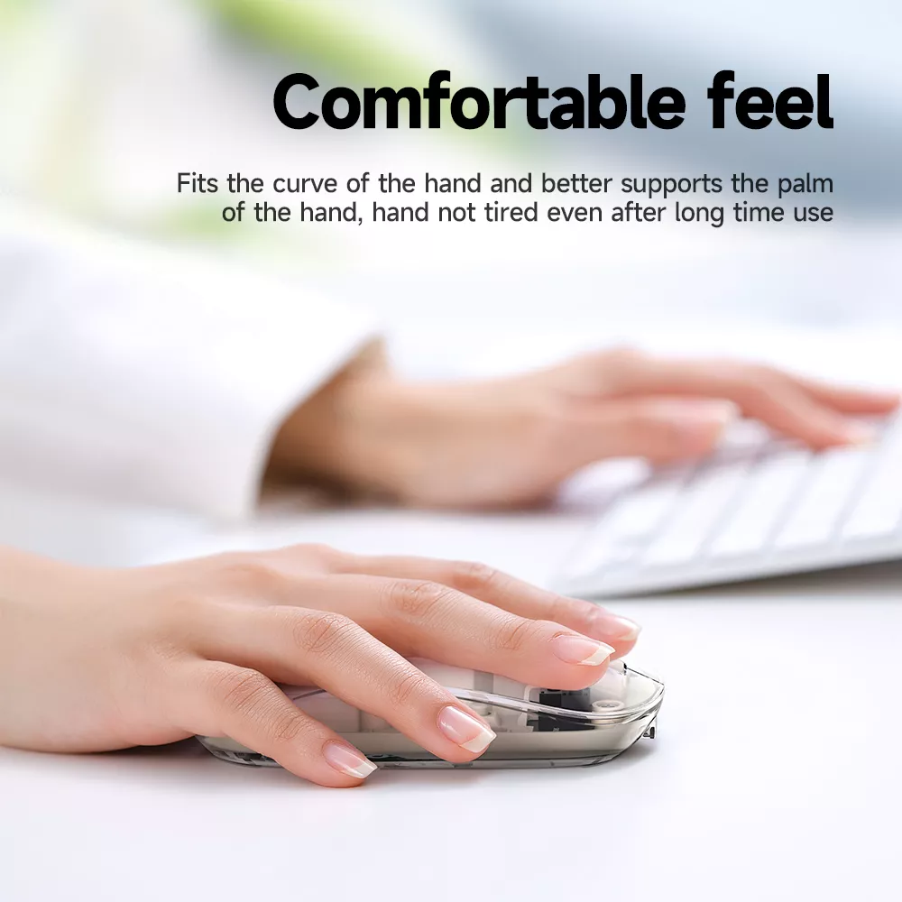 2.4G Dual-Mode Silent Wireless Mouse with Ergonomic Design, DPI 1600 - Image 7