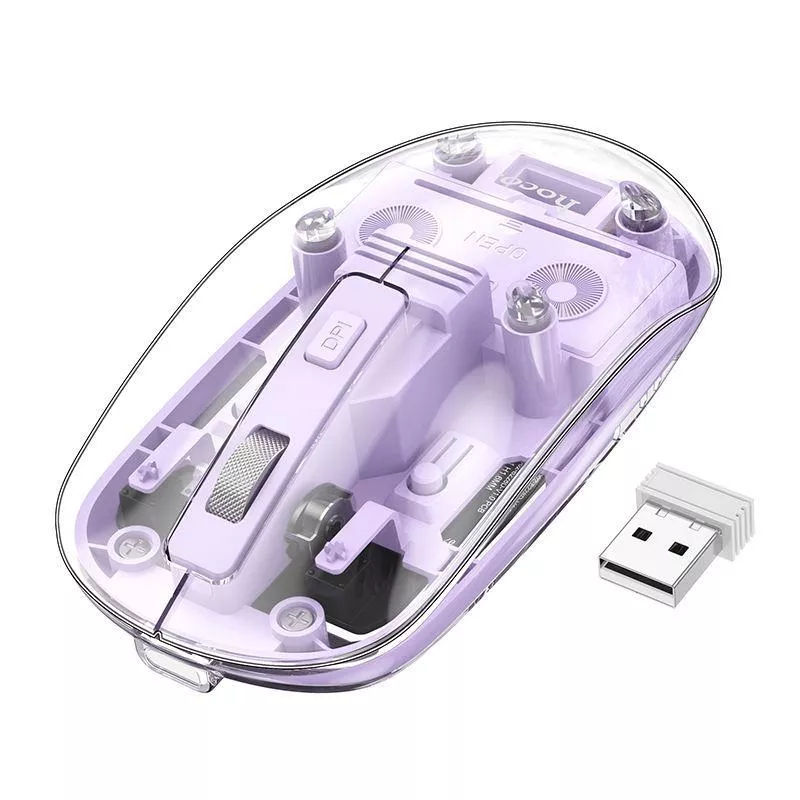 2.4G Dual-Mode Silent Wireless Mouse with Ergonomic Design, DPI 1600