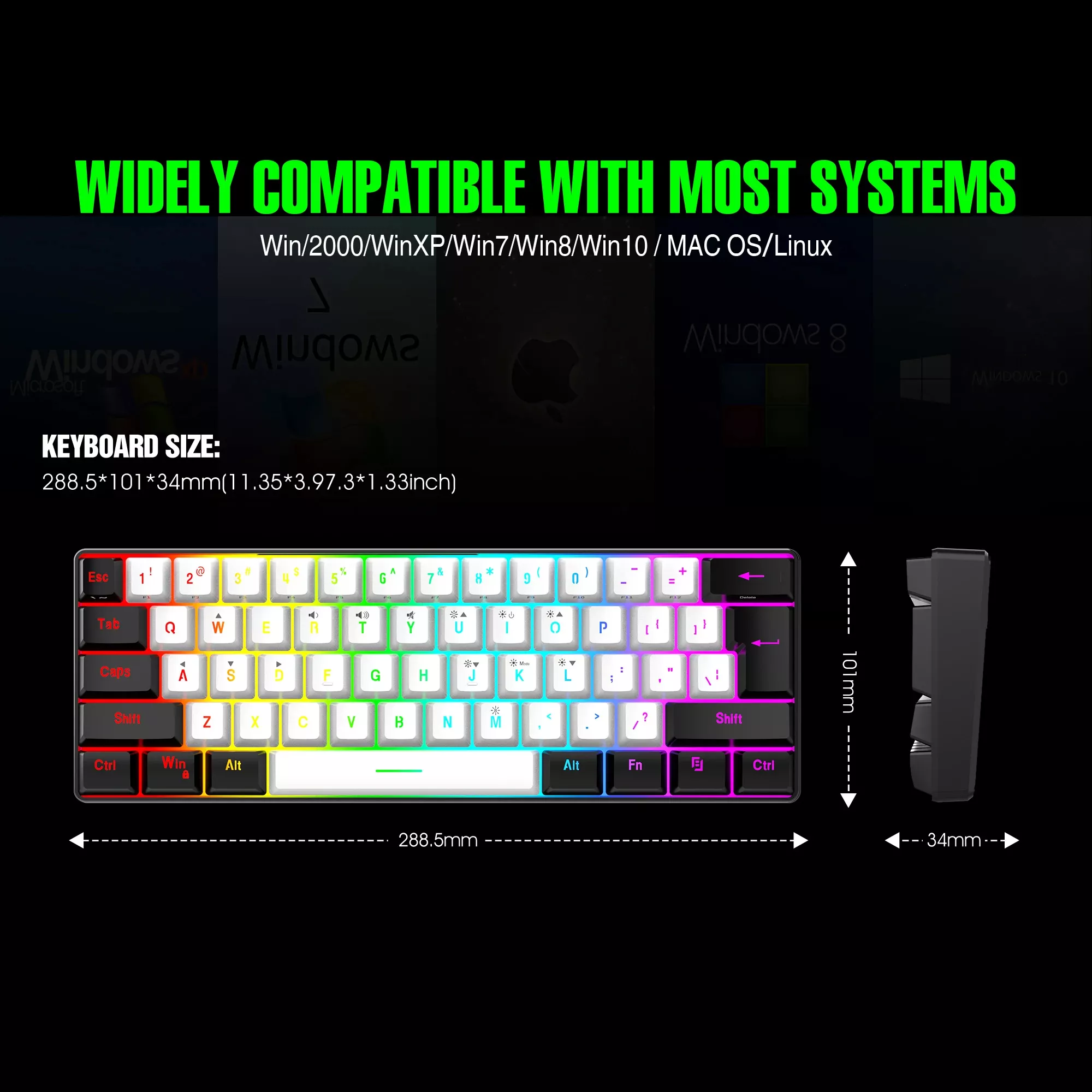60% Wired Gaming Keyboard - Image 7