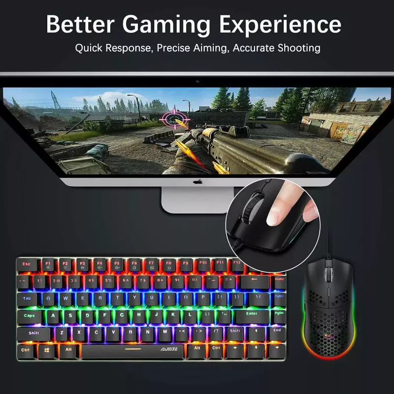 Lightweight Gaming Mouse 6400DPI RGB - Image 2