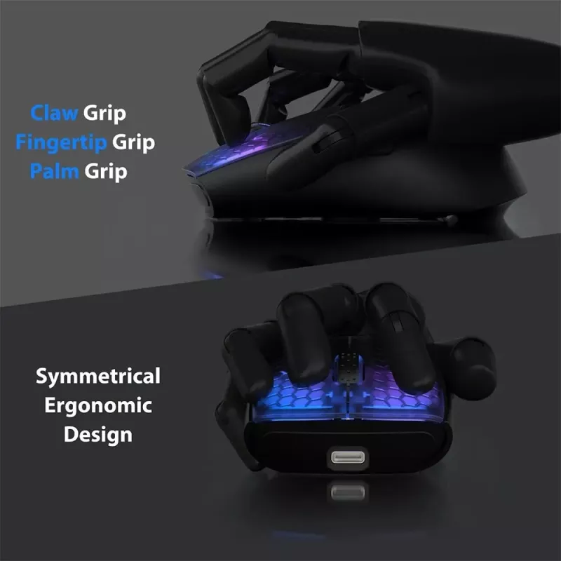 Wireless Gaming Mouse with RGB Lighting, Rechargeable & Adjustable DPI - Image 3