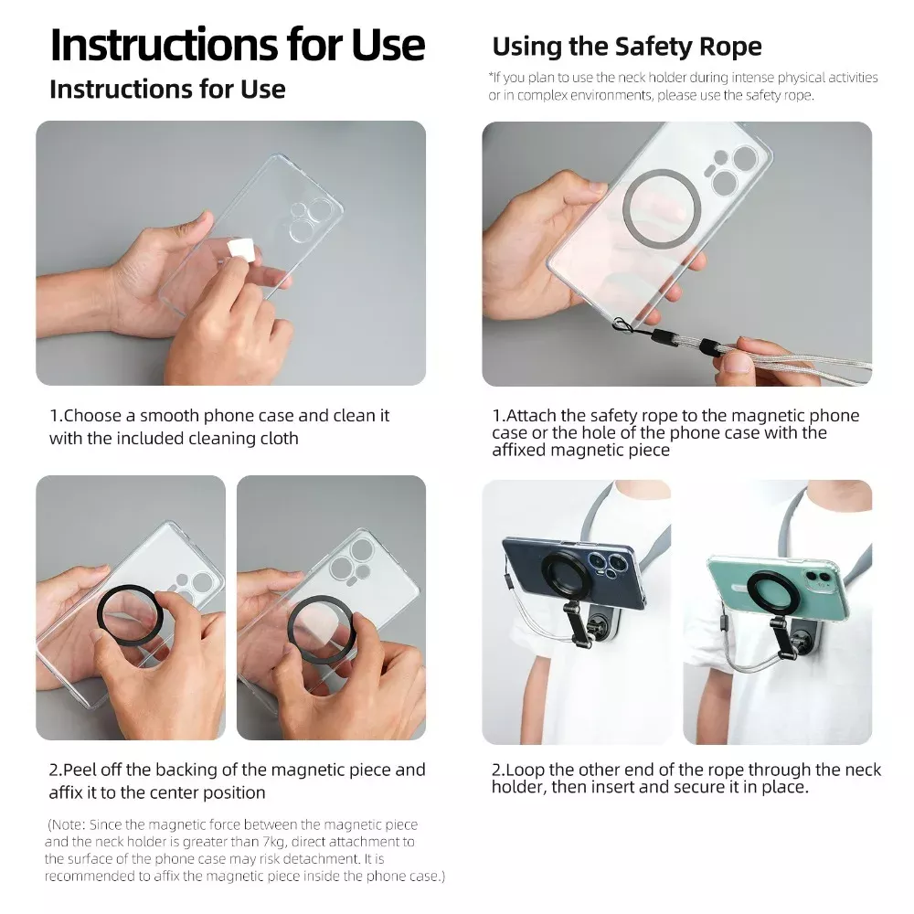 Magnetic Mobile Neck Stand for First-Person Shooting & Shock Absorption - Image 4