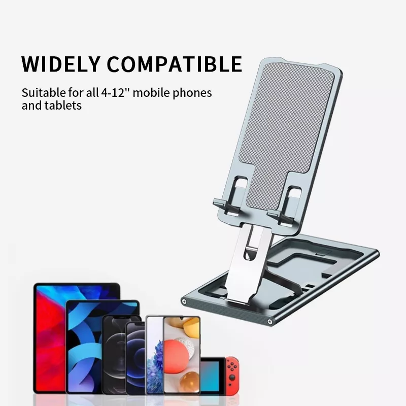 Foldable and Adjustable Desk Stand for Smartphones and Tablets - Image 2