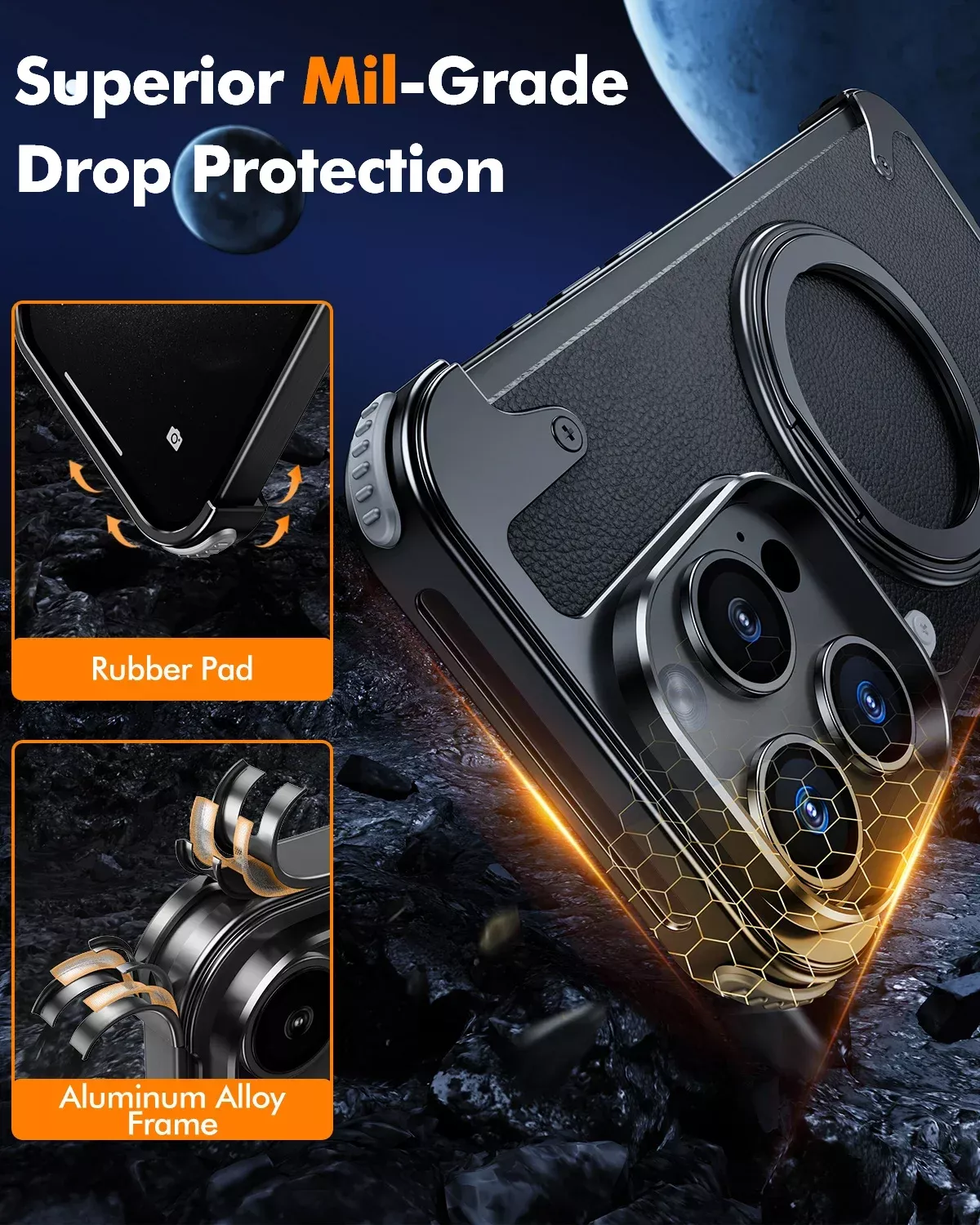 Magnetic Leather Phone Case - Image 3