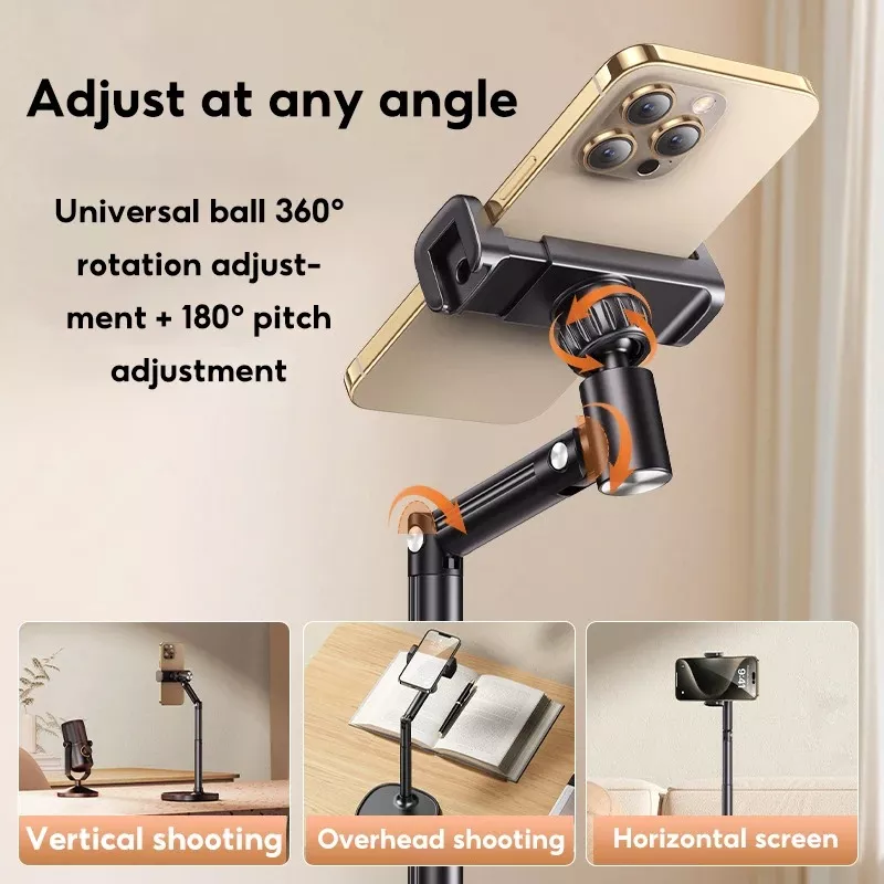 Adjustable Overhead Phone Stand for Live Streaming and Video Calls - Image 3