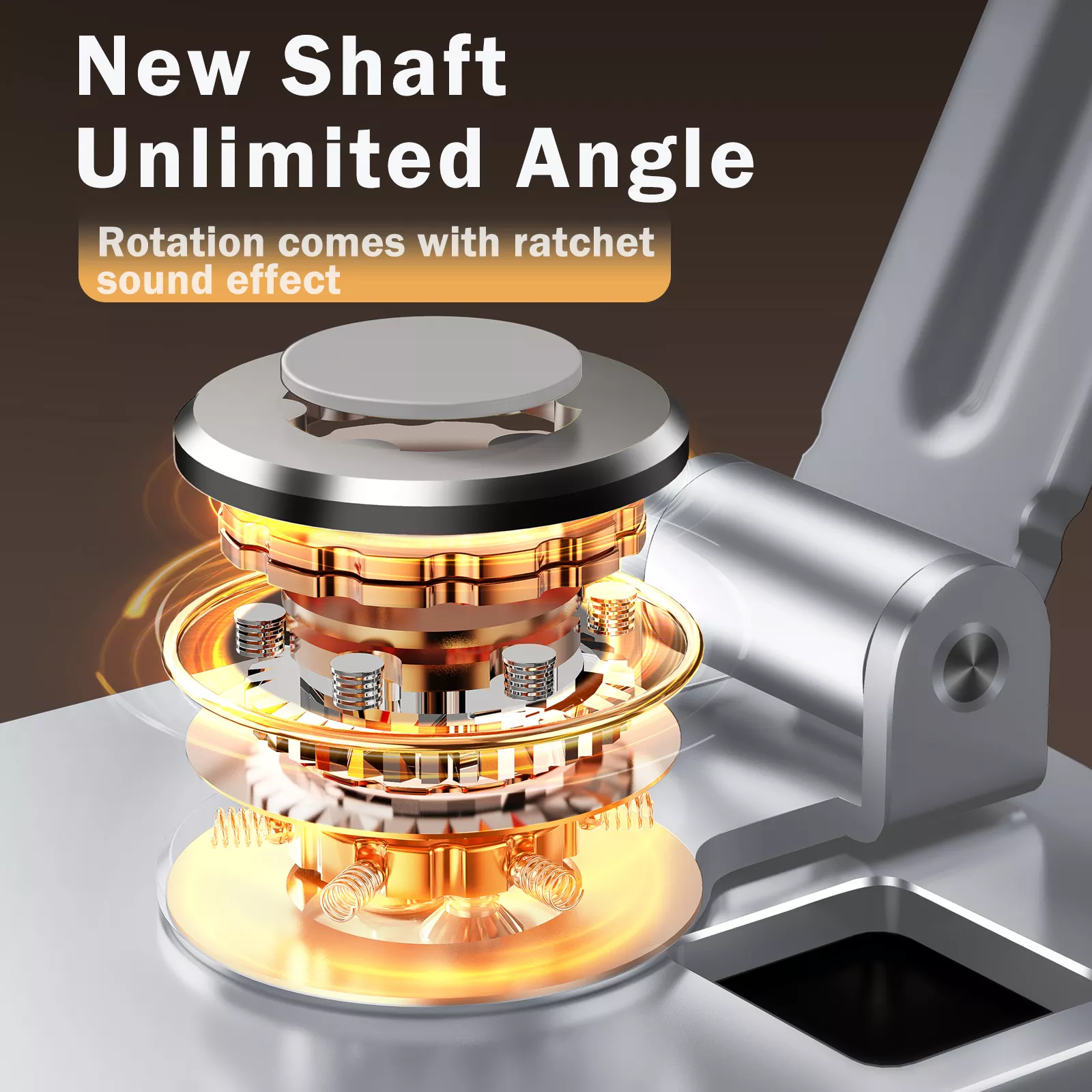 Oatsbasf 360°Rotatable Aluminium Alloy Phone & Tablet Stand Holder Desktop Foldable Pad Support Bracket Portable Phone Holder - Image 6