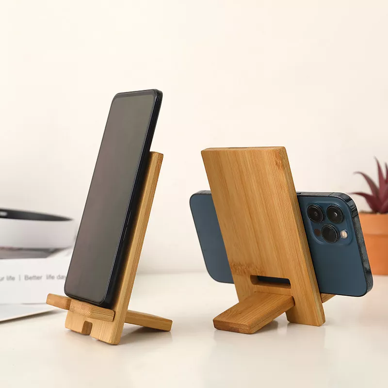 Wooden Bamboo Desktop Phone Holder Stand - Image 5