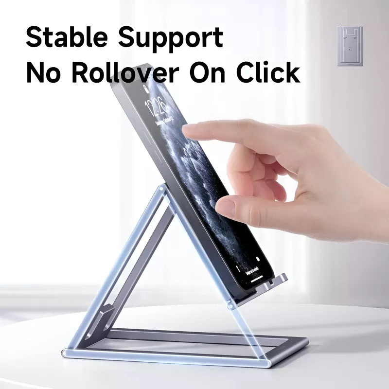 Adjustable Aluminum Phone Stand for iPhone, iPad, and Tablets - Image 3