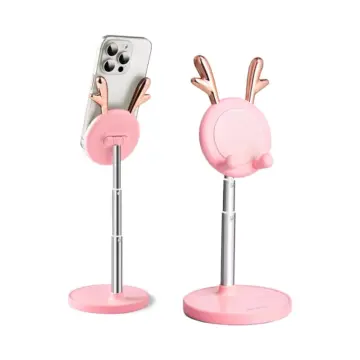 Adjustable Cute Deer Desktop Phone & Tablet Stand for 4-12.7'' Devices