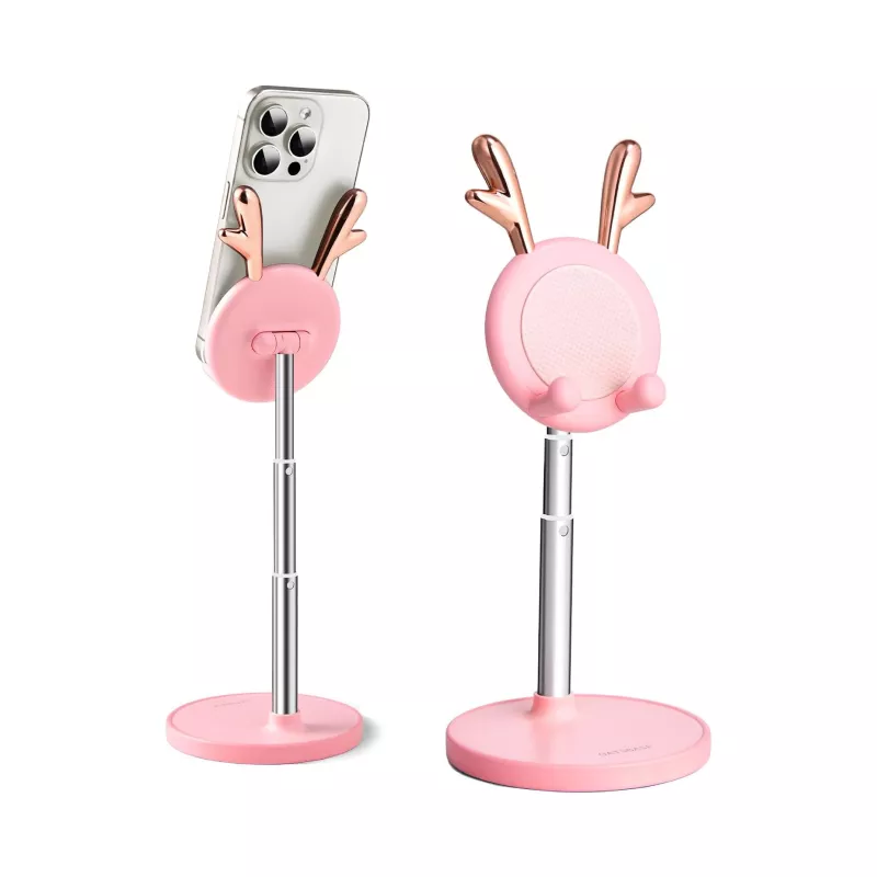 Adjustable Cute Deer Desktop Phone & Tablet Stand for 4-12.7'' Devices