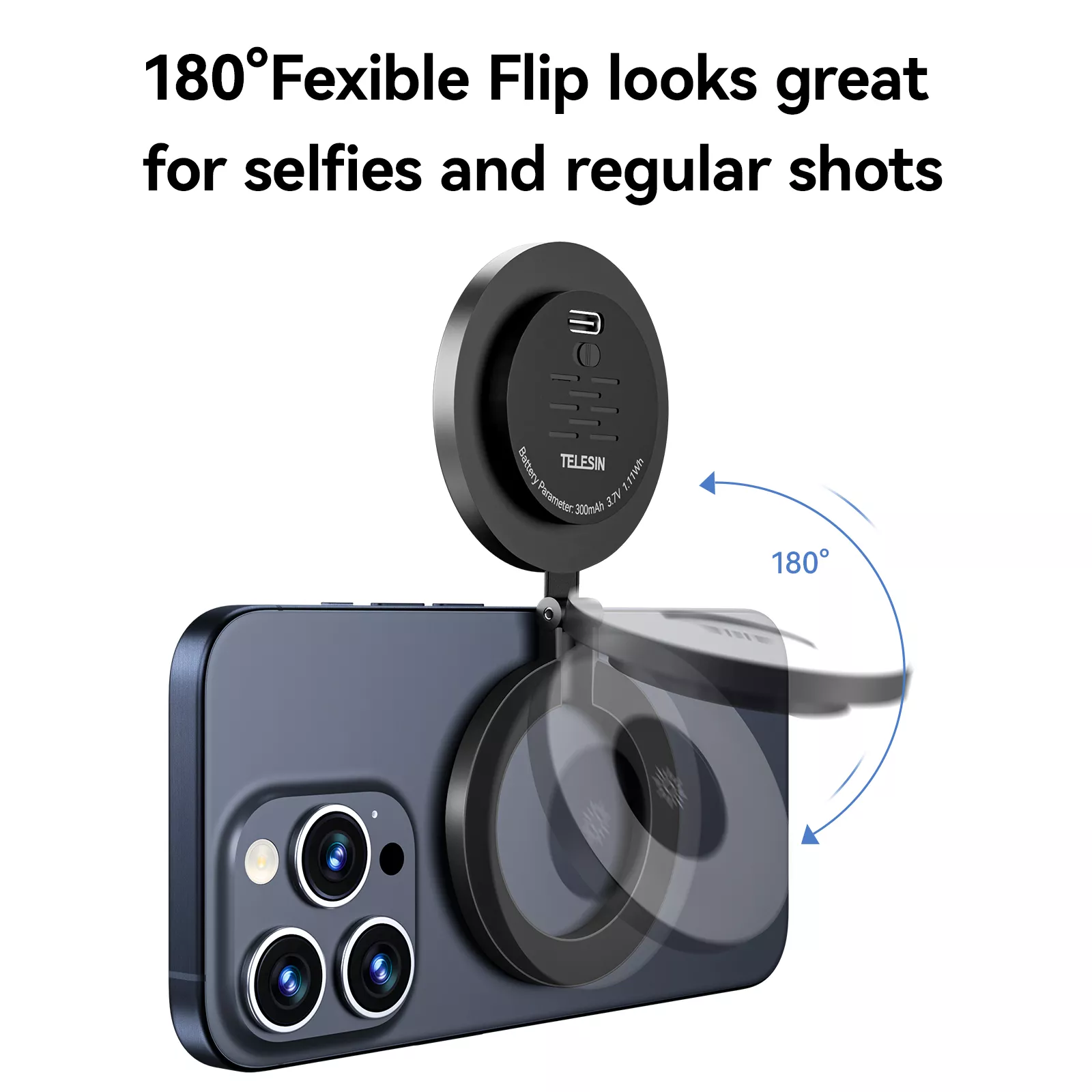 Magnetic Mini Selfie Light with Adjustable Brightness - Image 4