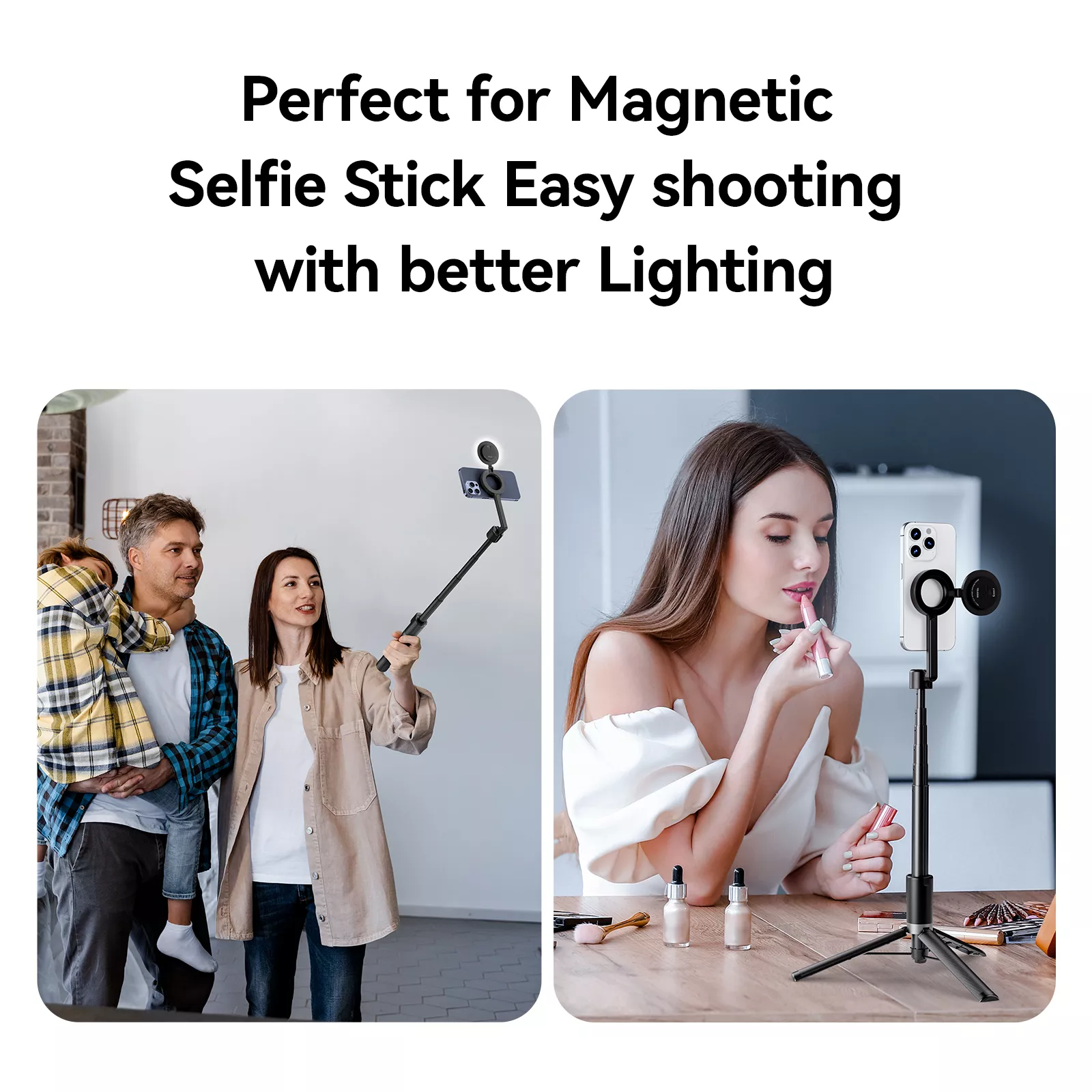 Magnetic Mini Selfie Light with Adjustable Brightness - Image 5