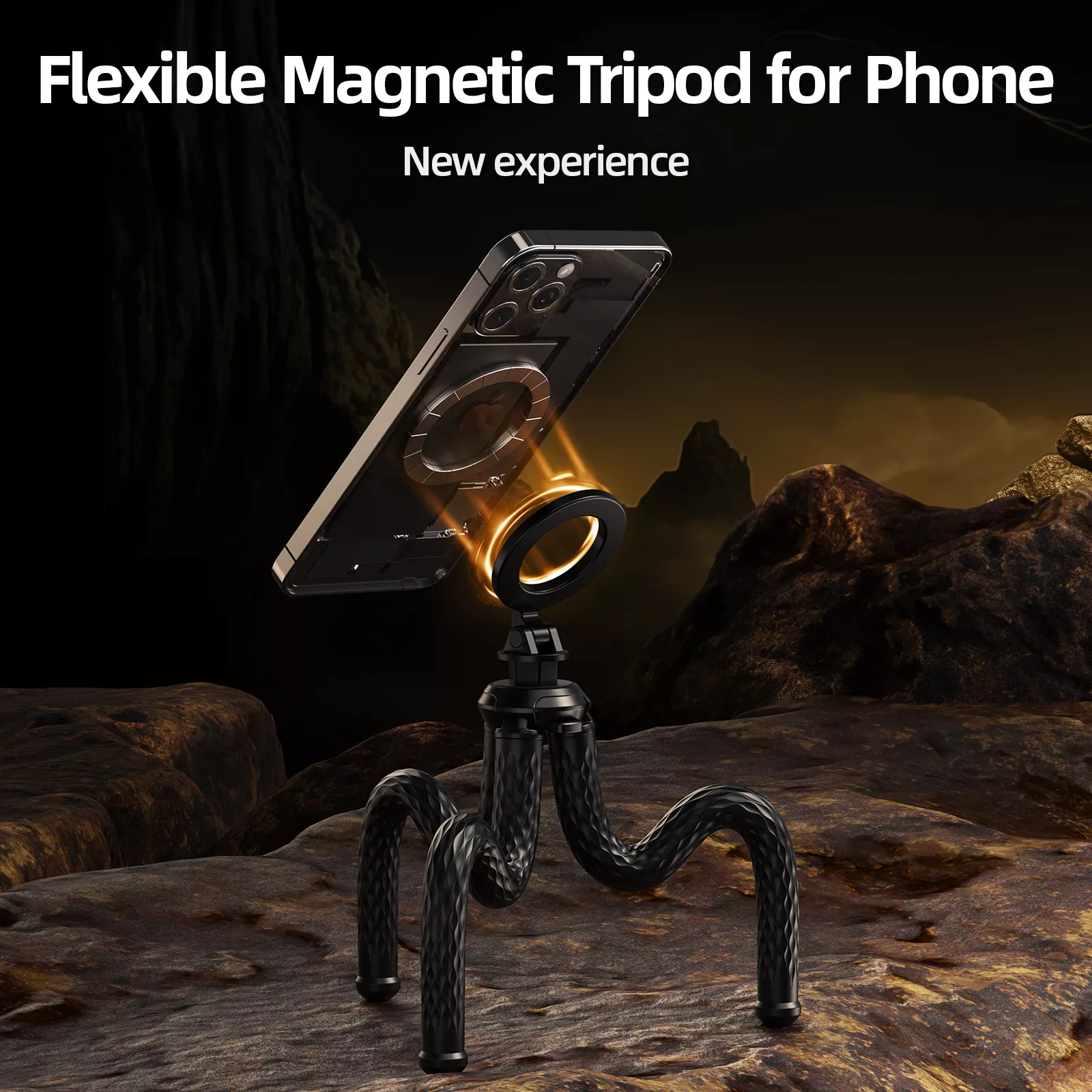 Magnetic Quick Release Flexible Tripod for Smartphones - Image 2