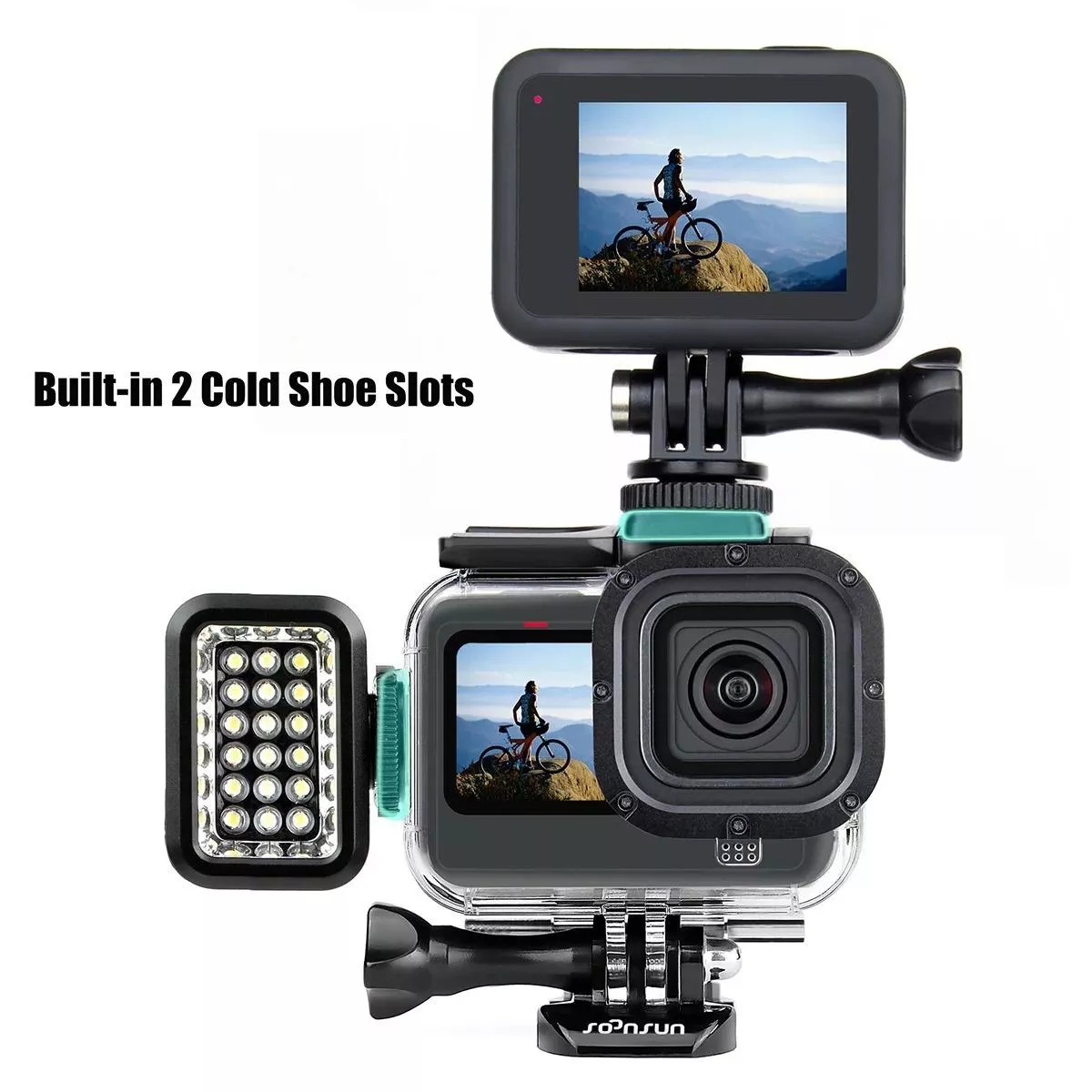 Side Open Frame for GoPro Hero 13 12 11 10 9 Black - Image 3