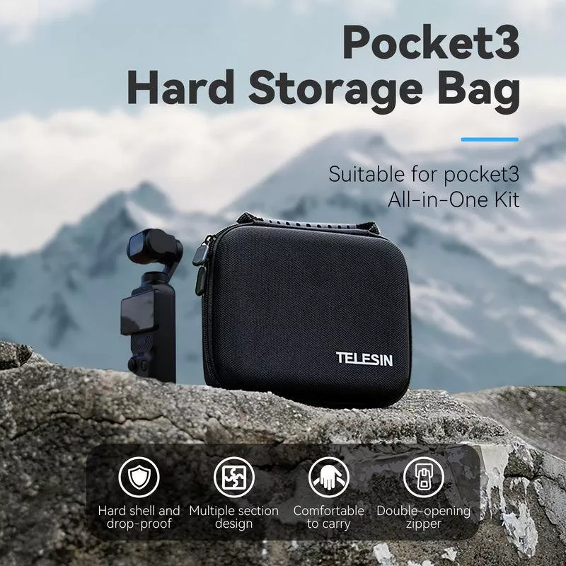 Protective Waterproof Hard Bag for DJI Pocket 3 and Accessories - Image 2