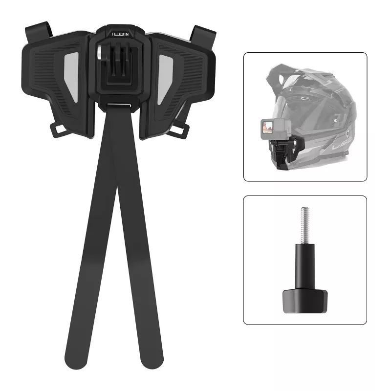 Foldable Motorcycle Helmet Mount for GoPro, DJI, and Insta360 Cameras - Image 6