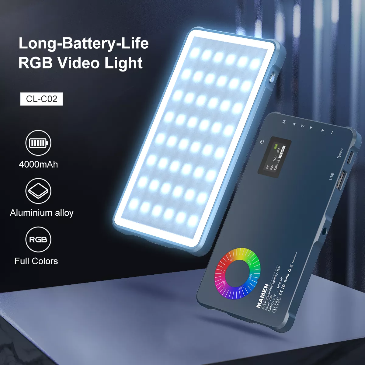 Portable RGB LED Video Light for Vlogging, Photography, and Live Streaming - Image 2