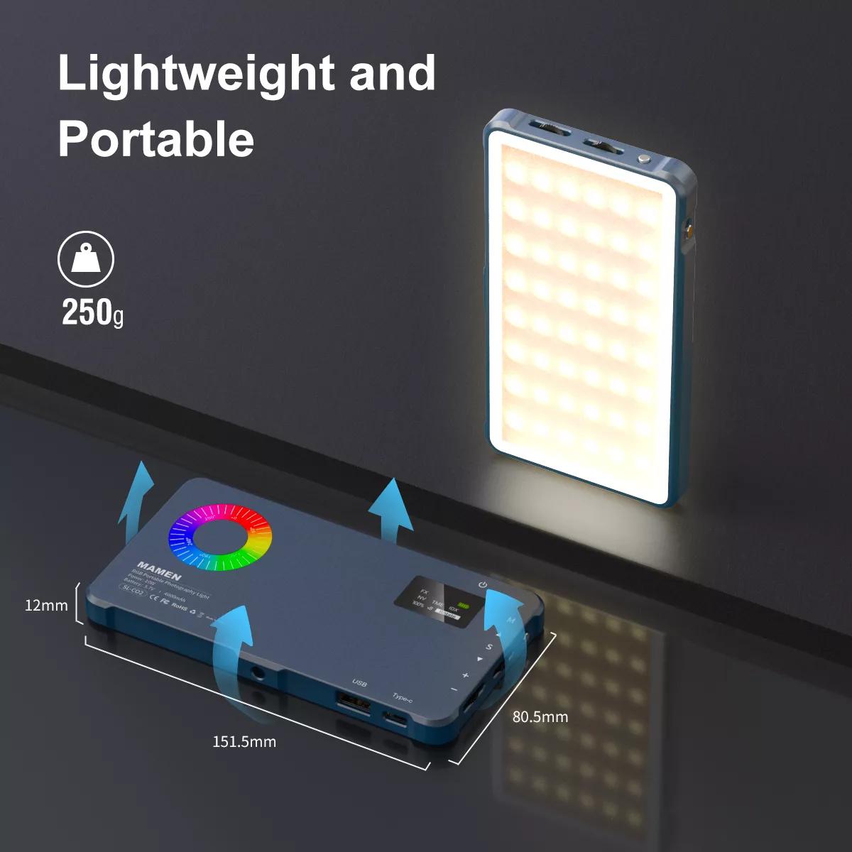 Portable RGB LED Video Light for Vlogging, Photography, and Live Streaming - Image 7