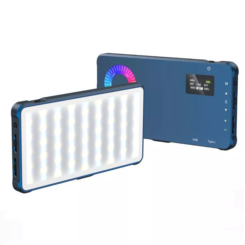 Portable RGB LED Video Light for Vlogging, Photography, and Live Streaming