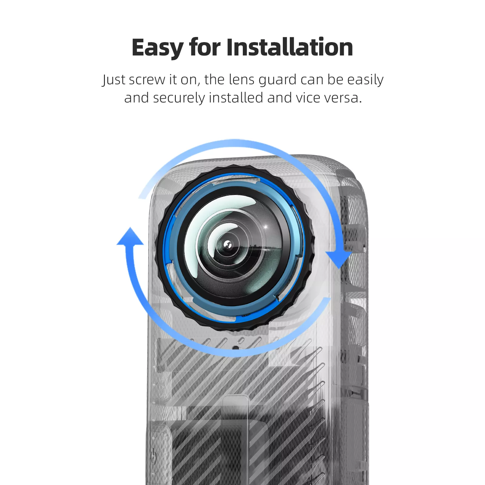 Anti-Scratch Rotating Glass Lens Guards for Insta360 Action Camera - Image 3