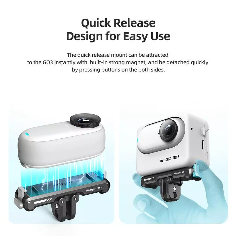 Magnetic Quick Release Base Bracket for Action Camera Accessories - Image 2