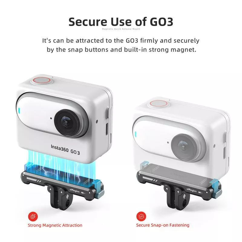 Magnetic Quick Release Base Bracket for Action Camera Accessories - Image 3
