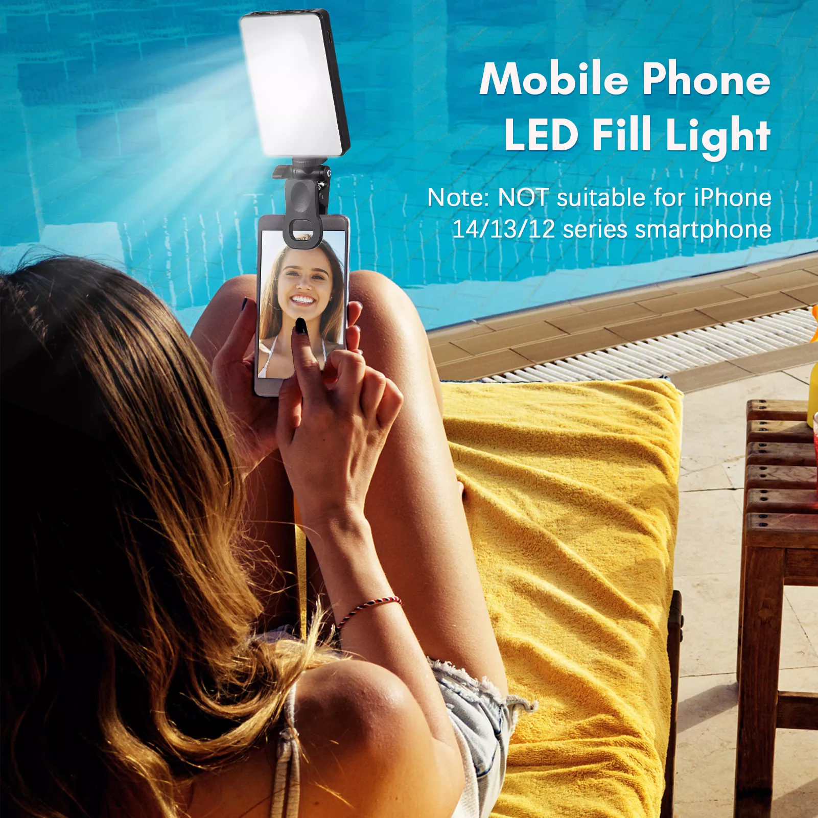 Pocket Clip-On LED Video Light with Adjustable Brightness and Color Temperature - Image 2