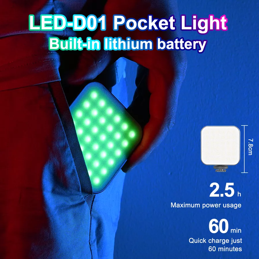 Mini Rechargeable RGB Panel Lamp for Photography - Image 3