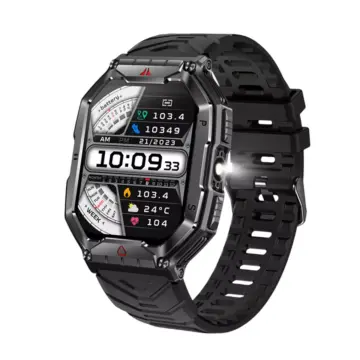 2.1" Rugged Outdoor Smartwatch with LED Flashlight & Bluetooth Calling