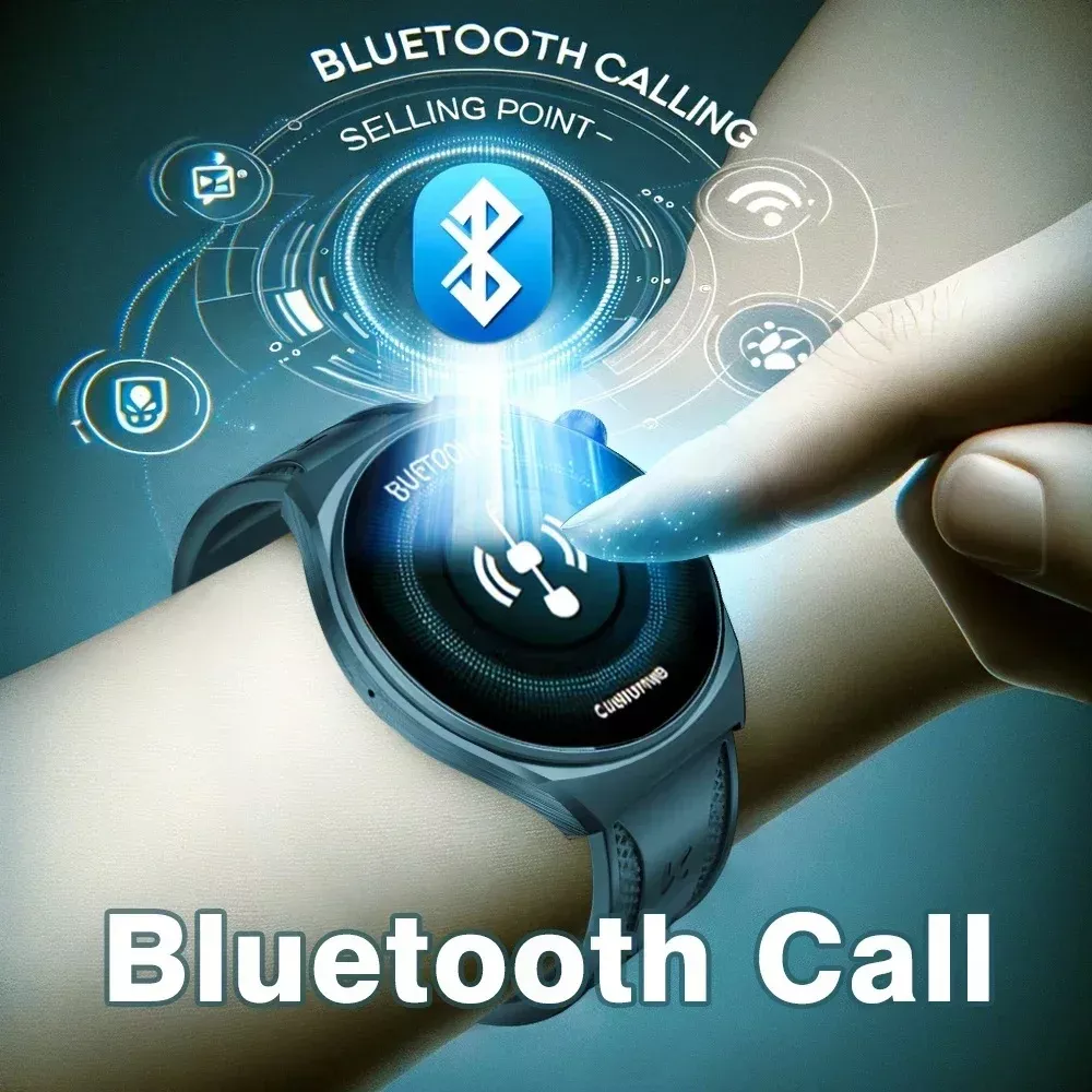 AMOLED Smartwatch with Bluetooth Calls, Heart Rate & Blood Pressure Monitor - Image 5