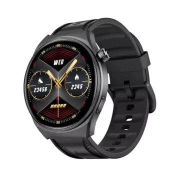 AMOLED Smartwatch with Bluetooth Calls, Heart Rate & Blood Pressure Monitor