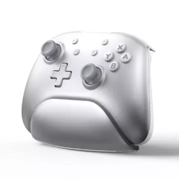 Radiant Silver Wireless Controller with Charging Dock for Nintendo Switch