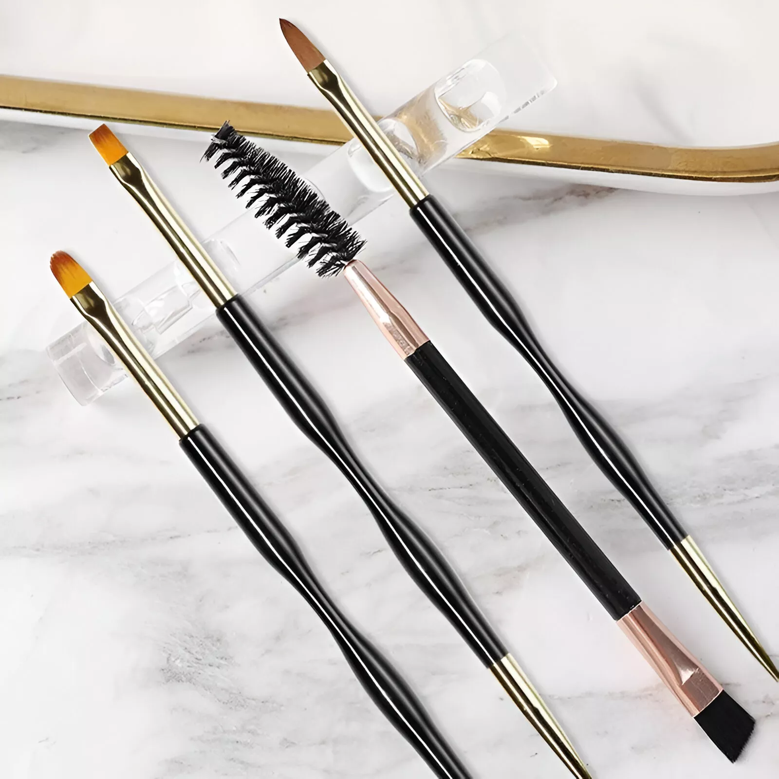 5-Grid Acrylic Nail Brush Rack - Image 3