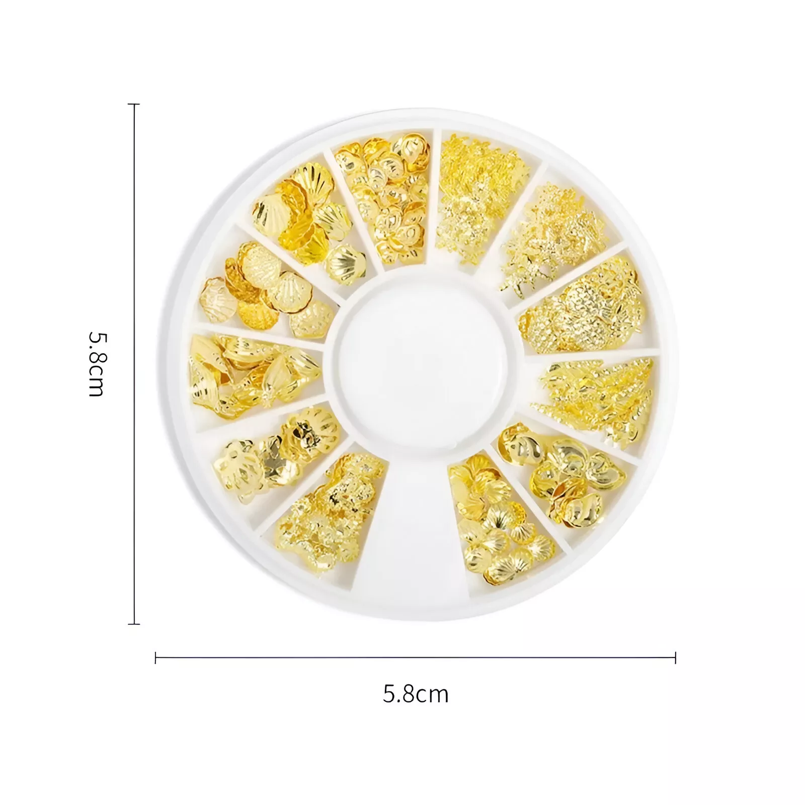 Gold Rivet 3D Nail Art Decorations - Image 4