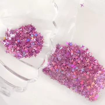 3D Holographic Star Nail Glitter Sequins