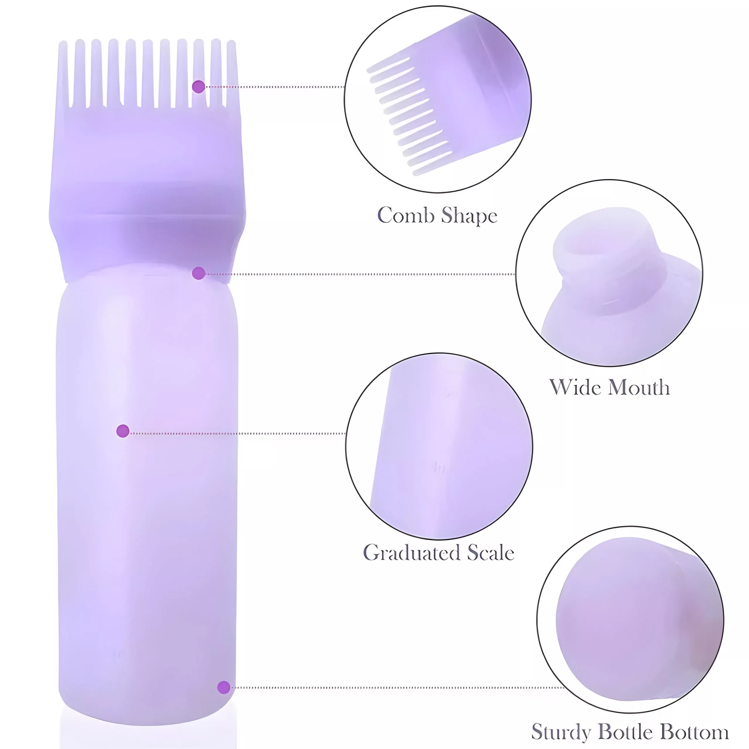 Silicone Scalp Massage Brush with Shampoo Applicator for Hair Care and Styling - Image 5