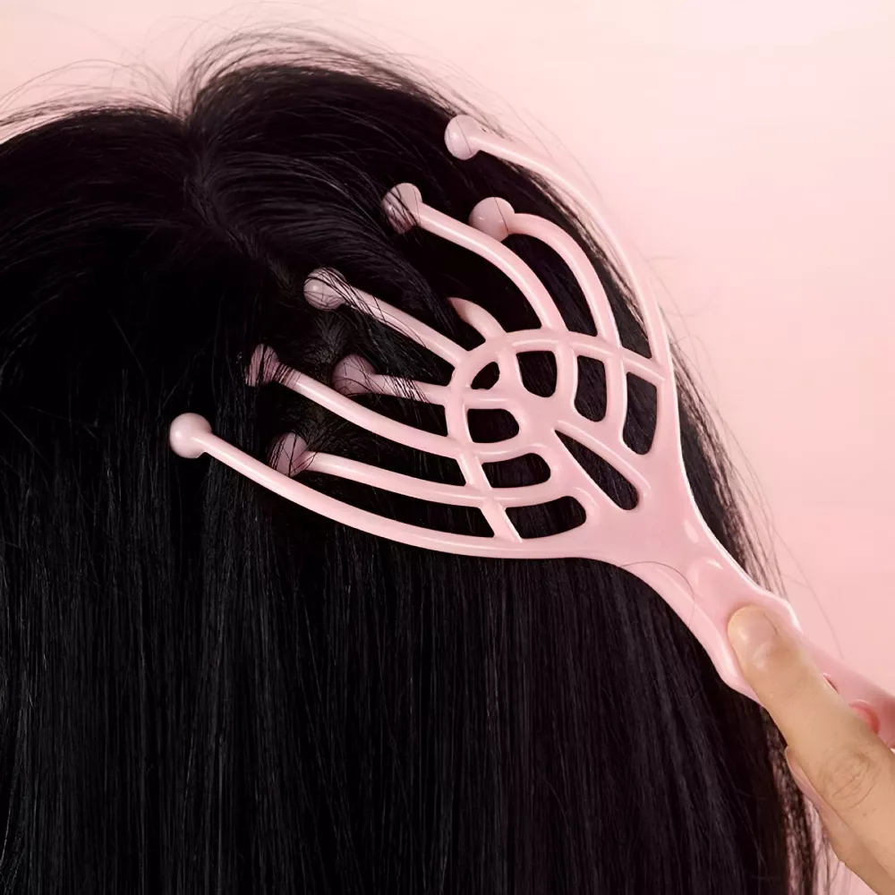 9 Claws Head Massager with Steel Balls – Scalp and Body Relaxation Comb - Image 4