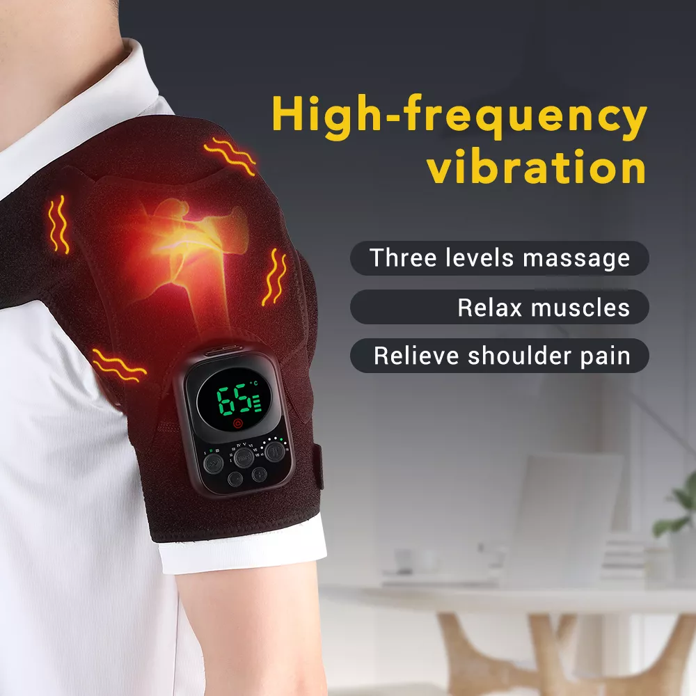 Wireless Heated Shoulder Massager with Vibration - Image 3