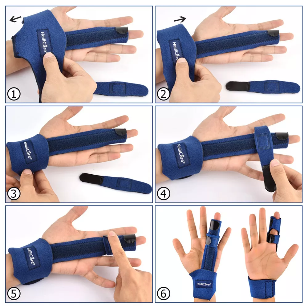 Adjustable Finger Splint Brace for Pain Relief, Fractures, and Tendon Support - Image 6