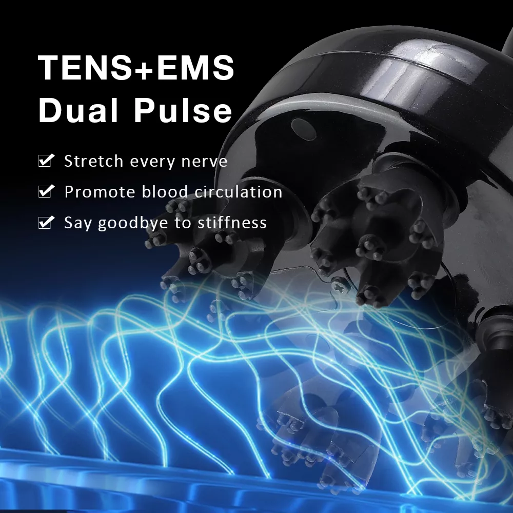 Electric Scalp Massager with TENS, EMS, Red Light & Vibration - Image 2