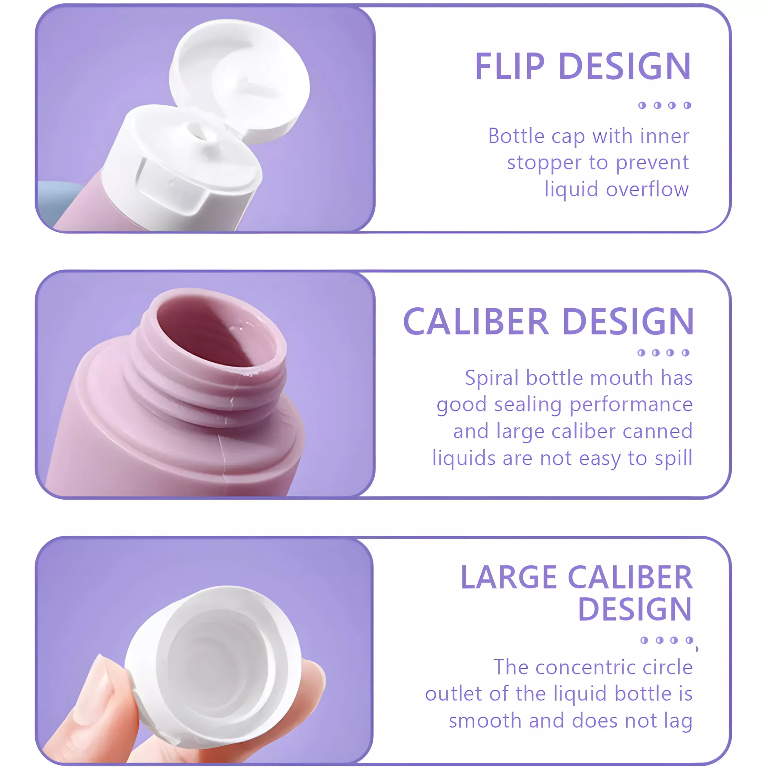 3/4Pcs Travel Bottles Set - Refillable Cosmetic Containers (60ml) - Image 5