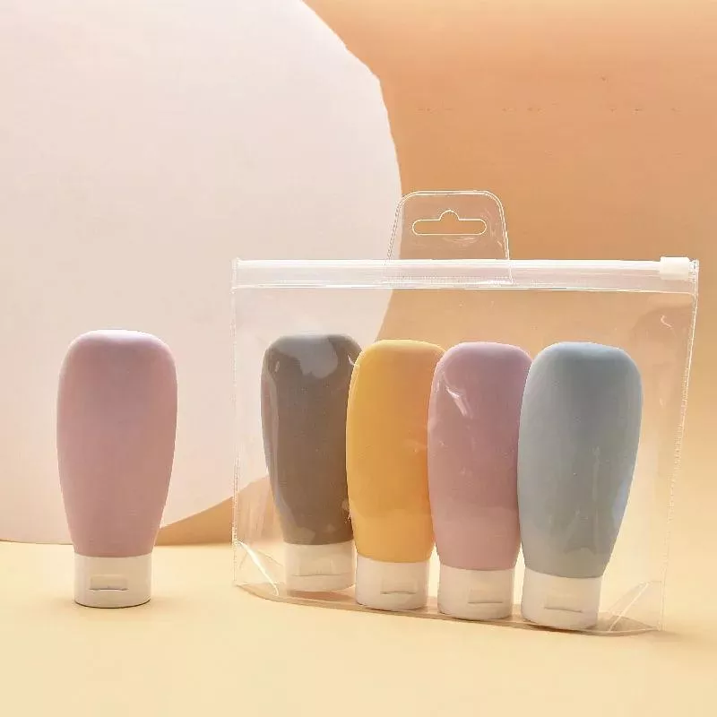 3/4Pcs Travel Bottles Set - Refillable Cosmetic Containers (60ml)