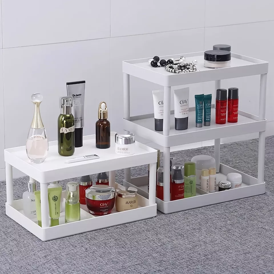 Multi-Layer Storage Shelf Organizer for Kitchen, Office & Bathroom