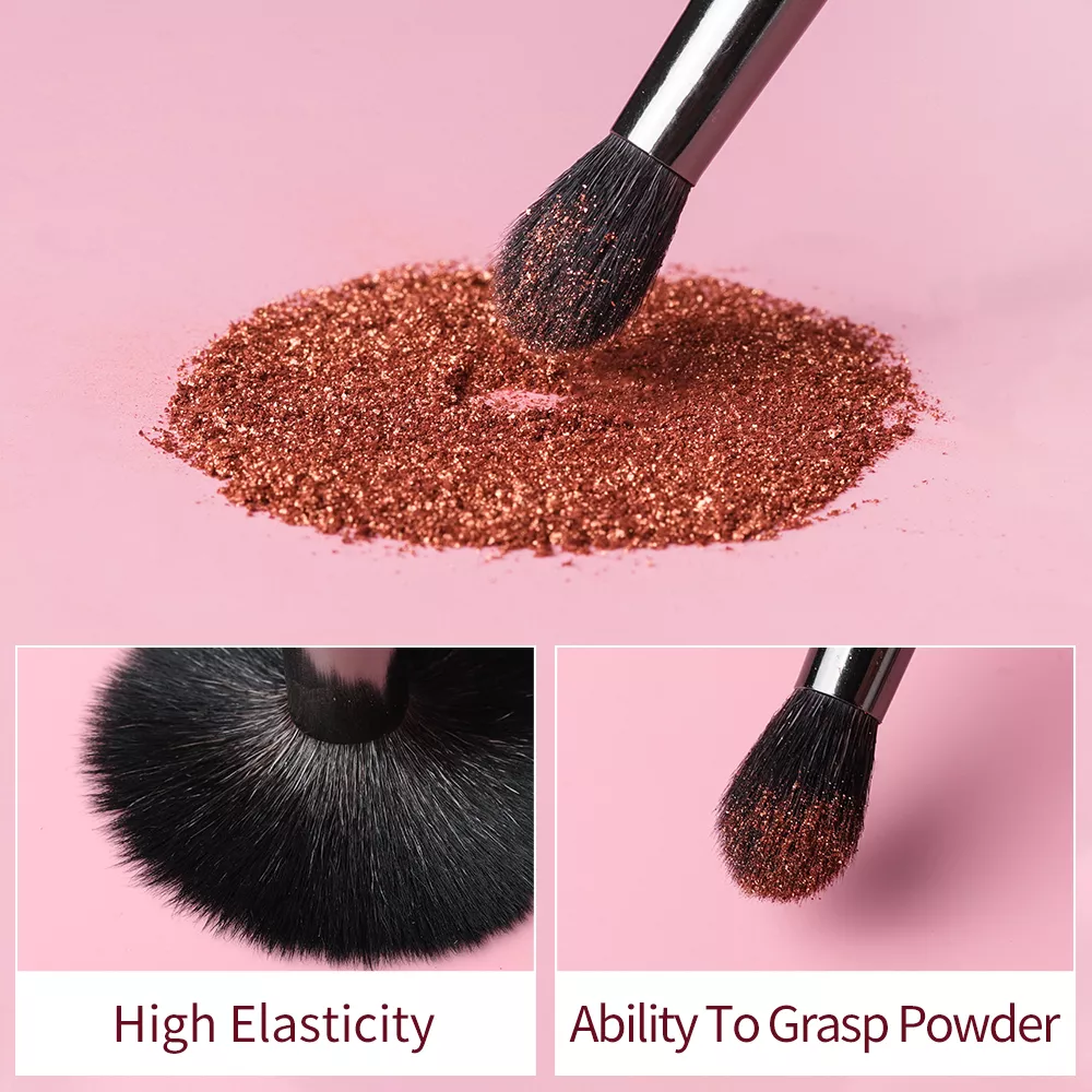 Natural Goat Hair Tapered Makeup Brushes Set - Image 3