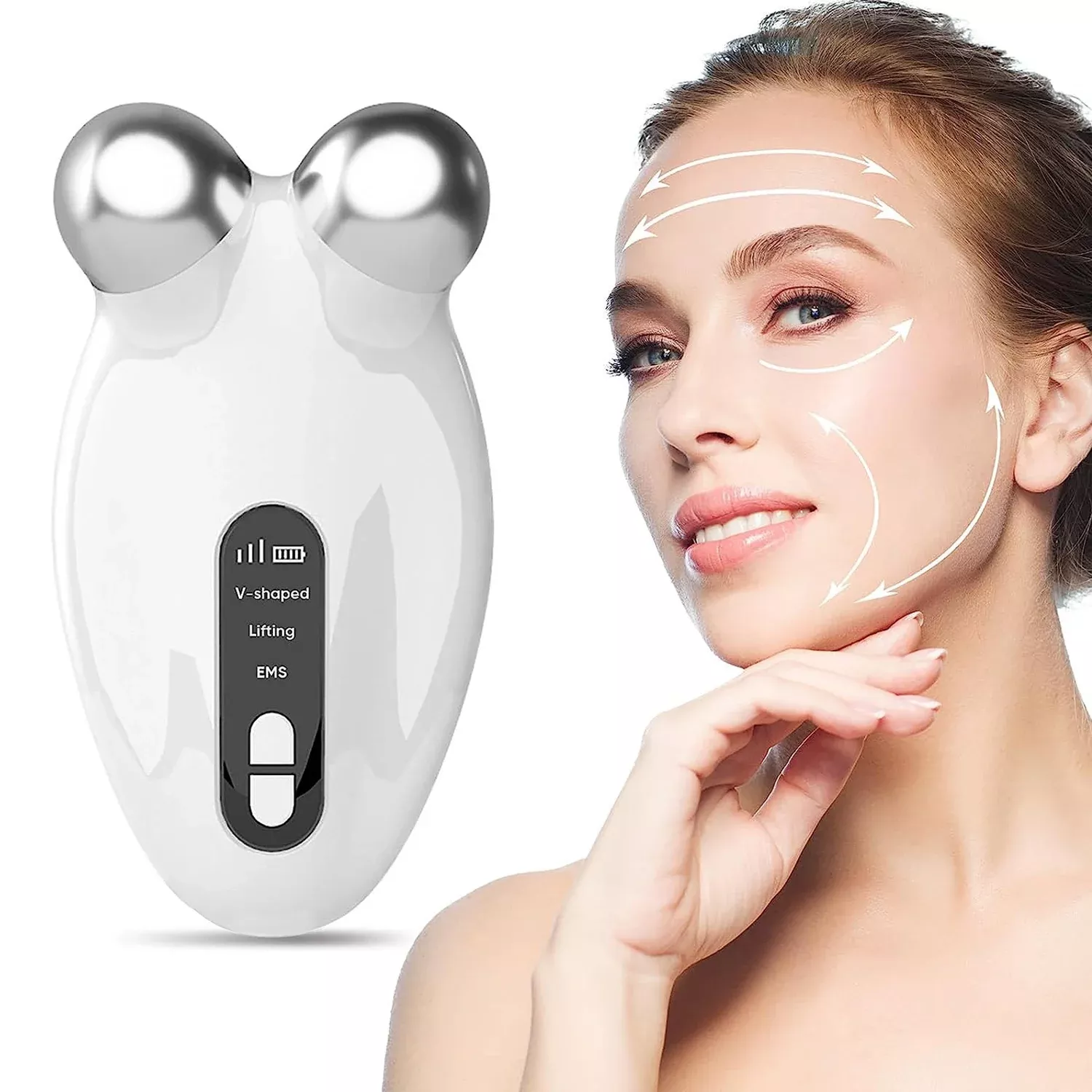 EMS Facial Massager Roller - Microcurrent V-Face Lifting & Skin Rejuvenation Device - Image 6
