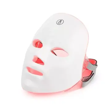 Rechargeable 7-Color LED Facial Mask for Skin Rejuvenation & Anti-Aging