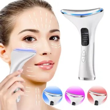 3-Color LED Neck Beauty Device with Microcurrent