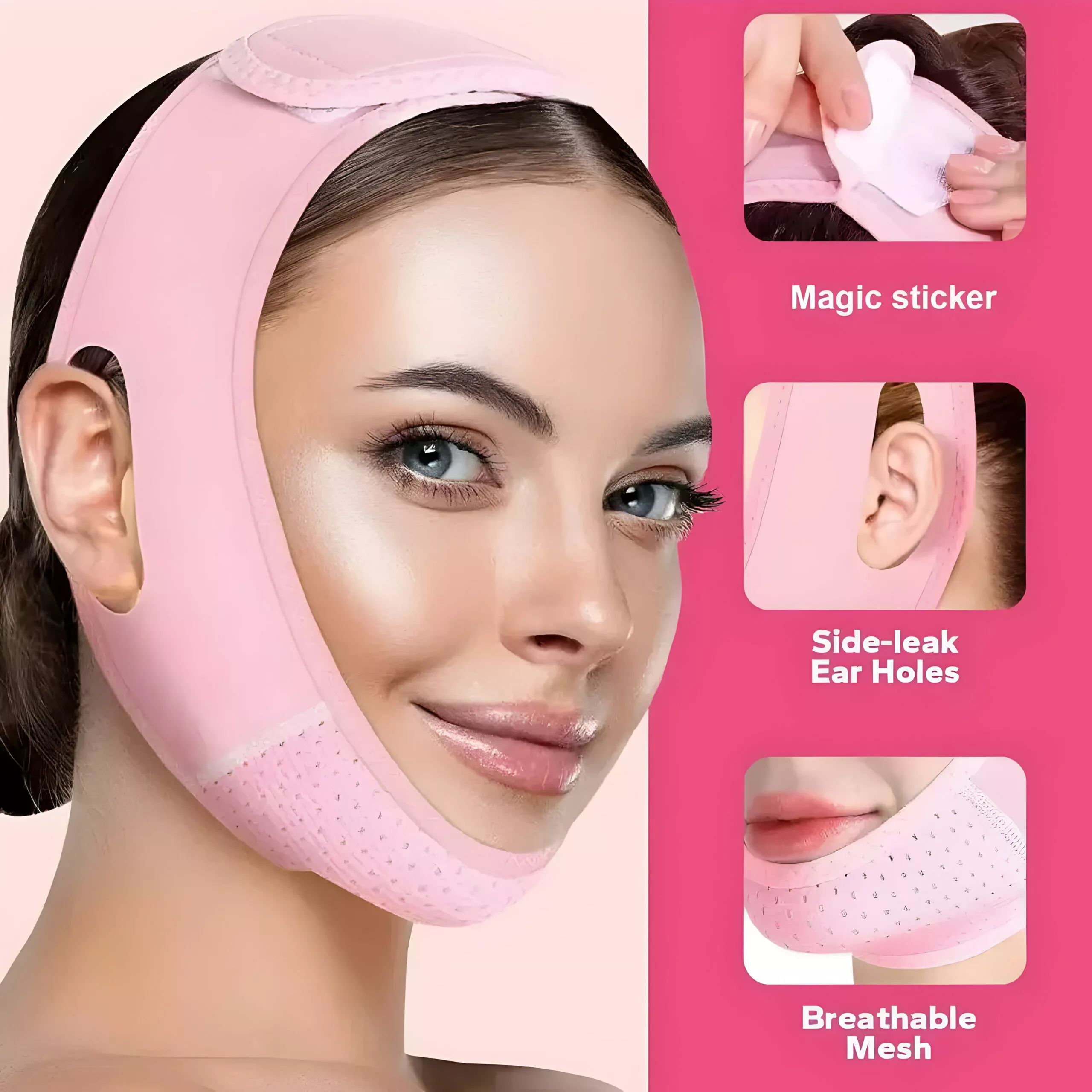 Reusable Face Slimming Chin Strap - V-Line Face Shaper & Double Chin Reducer - Image 2