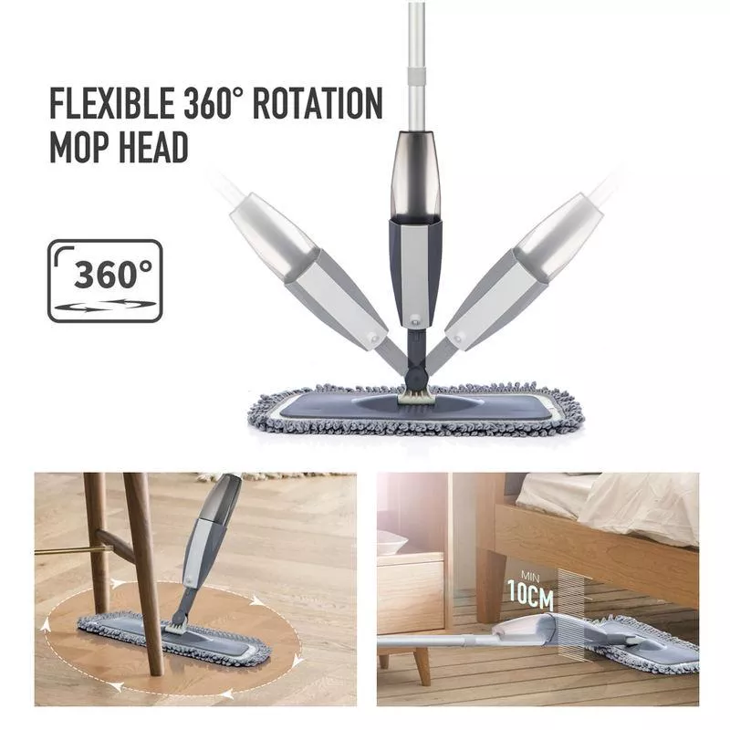 Magic Spray Mop with Reusable Microfiber Pads and 360-Degree Handle - Image 4