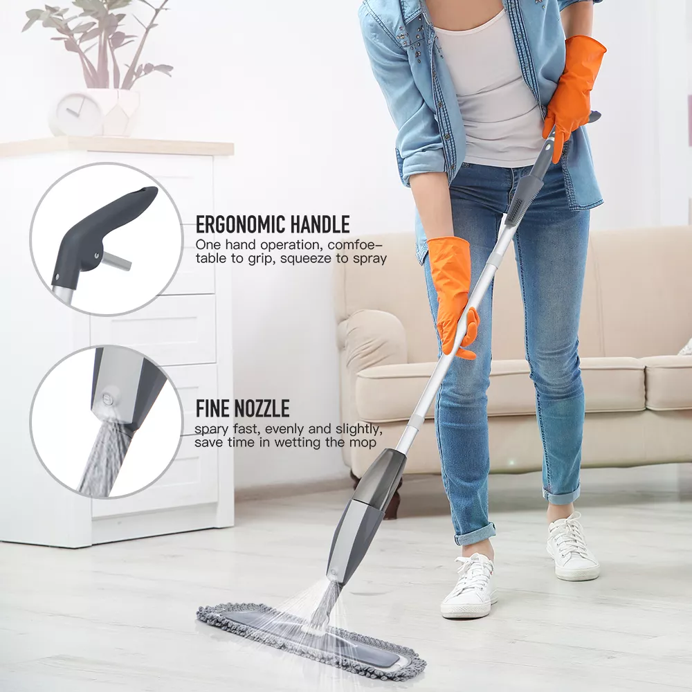Magic Spray Mop with Reusable Microfiber Pads and 360-Degree Handle - Image 2